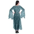 thumbnail image 4 of Moomaya Printed Georgette Beach Clothes For Women Long Shrug Cover Up Cardigan, 4 of 5