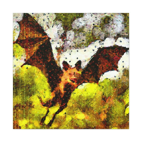 Indian Flying Fox Portrait - Canvas