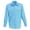 L Blue, variant on Gioberti Men’s Solid Long Sleeve Western Shirt with Pearl Snap-on Buttons