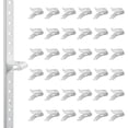 thumbnail image 1 of czcpp-36Pcs Pilaster Shelf Support Clip, High Load-Bearing Adjustable Cabinet Shelf Pegs, Pilaster Steel Shelf Brackets Metal Wire Rack Clips for Metal Shelving Cabinet Bookcase (Silvery), 1 of 4