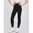 thumbnail image 4 of Arshiner Girls Athletic Leggings with Pockets Kids Crossover High Waisted Dance Workout Running Yoga Pants, 4 of 6