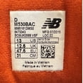 thumbnail image 2 of New Balance 530 90s Remix , Leather Blue/Black/Orange, M530BAC, Men's Size 13, 2 of 6