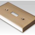 thumbnail image 2 of Century Brushed Bronze Steel Single Coaxial Wallplate, 2 of 4