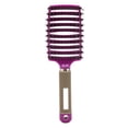 thumbnail image 1 of Detangling Hair Brush, Scalp Massage Curved Vented Hair Brush Round Comb Teeth  for Home Use, 1 of 8