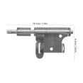 thumbnail image 2 of Minkissy 1Pcs Silver Rectangular Slide Bolt Lock for Kitchen Closet Door Latch 8 Inches, 2 of 8