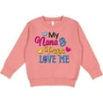 thumbnail image 2 of Inktastic My Nana and Papa Love Me with Hearts Toddler Sweatshirt, 2 of 4