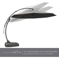 thumbnail image 7 of Grand Patio Napoli Sunbrella 12ft Round Canteliver Patio Umbrella with Base, Sunbrella Canvas Charcoal, 7 of 7