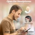 thumbnail image 3 of Open Ear Headphones Head Set Bluetooth Induction Earphones Wireless Ear Clips Ear Buds Bone Conducting Conduction Clip On Headphones Open Ear Earbuds Ear Clip Bone Conduction Earbuds, 3 of 6