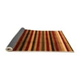 thumbnail image 2 of Ahgly Company Indoor Round Abstract Orange Modern Area Rugs, 8' Round, 2 of 4