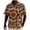 Brown, variant on Men's Short Sleeve African Dashiki Traditional Style Summer Beach Holiday Ankara Floral Shirts Brown XL