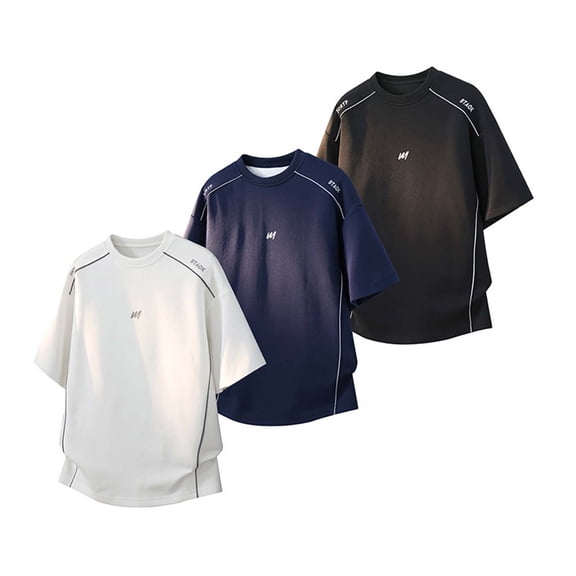 CHUMUD Sports T-Shirts for Men Crew Neck Tee Plain Basic T-Shirt Casual Short Sleeve Tops Summer Basketball Training Running Fitness