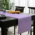 thumbnail image 4 of Purple Cotton Linen Small Table Runner 13 x 60 inch Modern Pure Lavender Purple Non-slip Rectangular Dining Table Decor for Wedding Party Holiday Dinner, 4 of 8