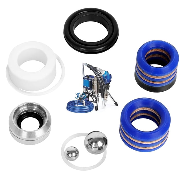 244194 Kit de Reparación de Bomba - Accesorios para Pulverizador de Pintura Sin Aire Kit de Reparación de Empaque de Bomba para 295 390 395 490 495 595 3400