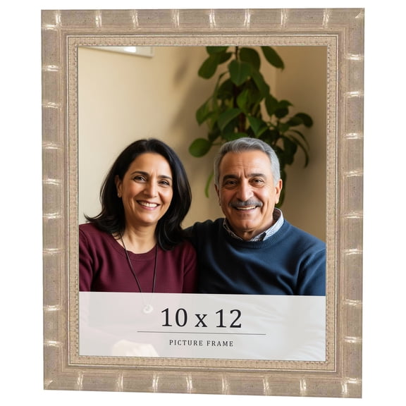 10x12 Frame Silver Real Wood Picture Frame Width 1.5 inches | Interior Frame Depth 0.5 inches |