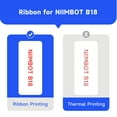 thumbnail image 2 of NIIMBOT N1 Replacement Labeling Ribbon Only for N1 Thermal Transfer Printer, up to 53 ft (Red), 2 of 7
