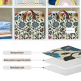 thumbnail image 4 of Yayeee Foldable Storage Basket for Shelves with Handles Set of 2 Waterproof Cloth Bins, Vibrant Floral, 4 of 7
