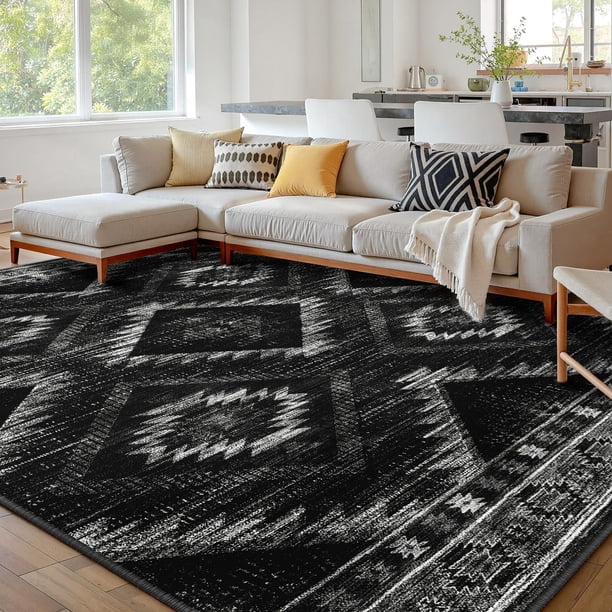 Alfombra BESTSWEETIE 274 x 366 cm, lavable a máquina, antideslizante