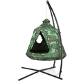 thumbnail image 3 of TLSUNNY Hammock Chair with X-Stand, Hanging Tree Tent, Swing Chair & LED Lights for Indoor/Outdoor Use (330LBS), 3 of 8
