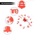 thumbnail image 3 of Shisuyan Wall Clock Red Acrylic 1 Set 3.7X4.1In, 3 of 9