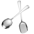 thumbnail image 4 of 1 Ensemble Cuillère Réutilisable Cuillère de Service pour Aliments Cuillère de Service pour Banquet Cuillère de Service en Acier Inoxydable, 4 of 8