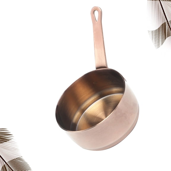ibasenice Rose Plated Gold Stainless Steel Seasoning Bowl Convenient Handle Design