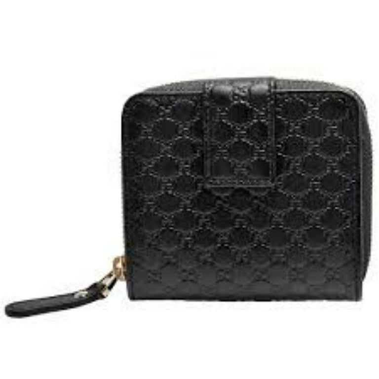 Gucci, Bags, Nwt Authentic Gucci Micro Guccissima Leather Compact Money  Clip Wallet Black