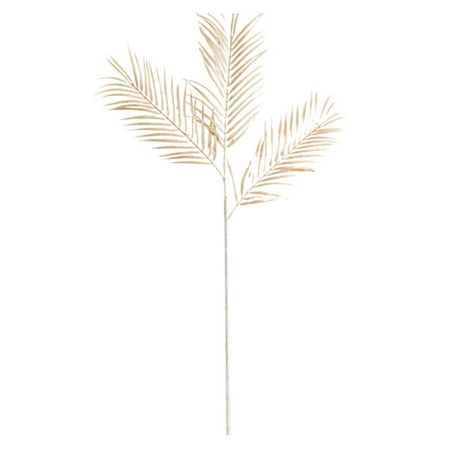 PENGXIANG Fake Flower Weather-resistant Eco-friendly Realistic Create Atmosphere Easy Care Decorate Plastic Golden Persian Eucalyptus Simulation Flower for Wedding