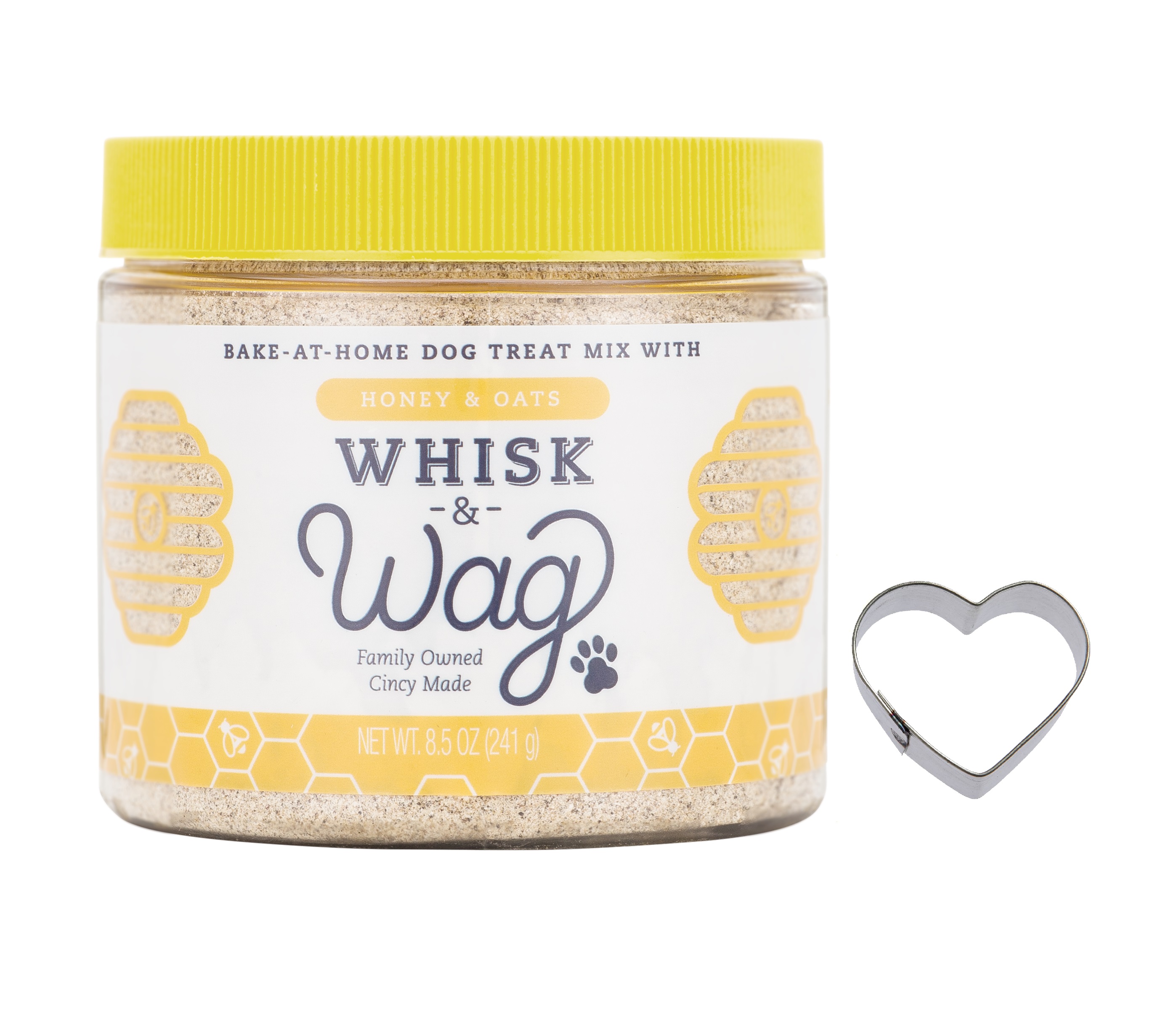 Whisk & Wag Natural Dog Treat Mix for Healthy Skin and Coat Honey