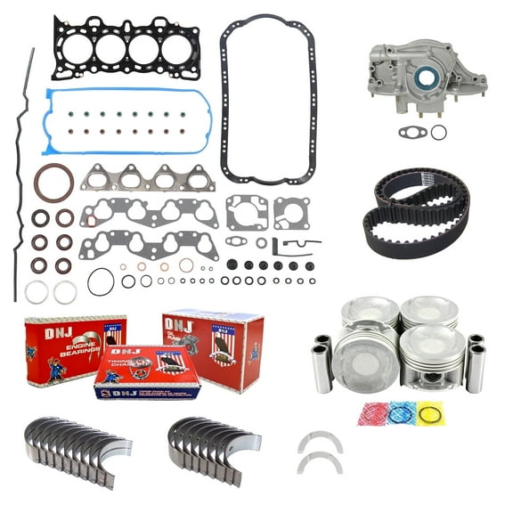 DNJ EK296M Master Engine Rebuild Kit Fits Cars & Trucks 1992-1995 Honda Civic 1.5L SOHC L4 16V 1493cc D15Z1