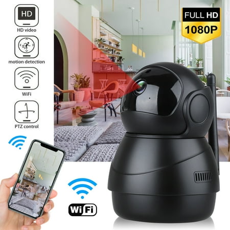 Wireless Security Camera, TSV 1080P FHD IP Camera, 2.4GHz WiFi Home Surveillance Monitor Indoor Camera for Baby/Pet/Nanny, Motion Detection, 2 Way Audio Night Vision, Pan/Tilt, Phone App (Best App For Surveillance Camera)