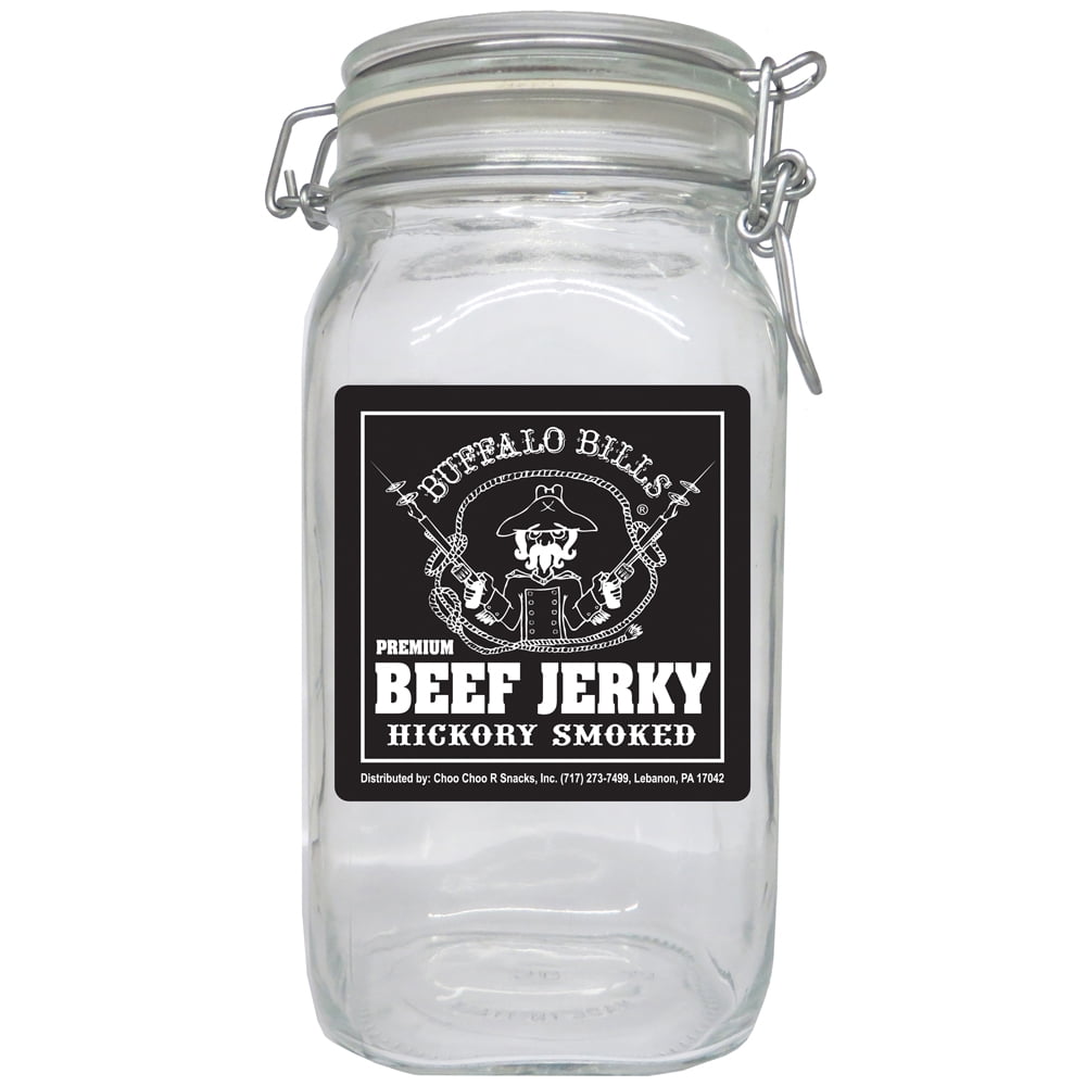 Buffalo Bills Hickory Smoked Beef Jerky 1 Bag Starter Kit (1 bag and 1 jar)