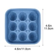 thumbnail image 3 of Bandeja de silicona para cubitos de hielo con 9 cavidades en forma de balón de fútbol | Molde reutilizable para cubitos de hielo de whisky y cócteles, 3 of 7