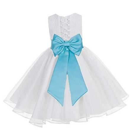 

Ekidsbridal White Lace Organza Flower Girl Dress Toddler Girl Dresses Christening Dresses Evening Gown Girl Lace Dresses Princess Dresses Pageant Gown Communion Dress Baptism Dress Ballroom Gown 186T