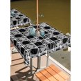 thumbnail image 2 of Outdoor Tablecloth with Umbrella Hole for Patio/Picnic/Party/Camping, Grey Geometric Waterproof Table Cloth Square Cover Washable, Black White Boho (54"x 54"), 2 of 9