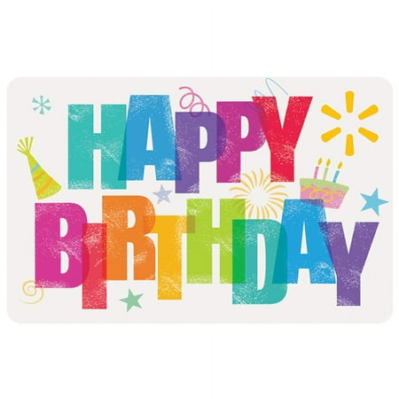 Happy Birthday Walmart eGift Card [Email Delivery]