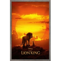 Disney The Lion King - Mufasa And Simba Wall Poster, 14.725" x 22.375", Framed