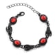 thumbnail image 1 of Collar gótico con forma de Y y gota de sangre, colgante de lágrima de cristal negro y rojo, joyería de Halloween para cosplay para mujer, 1 of 5