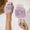 Purple, variant on uublik Womens Bedroom Fuzzy Slippers Open Toe Memory Foam House Shoes Indoor Outdoor Non Slip House Slides, Hot Pink
