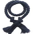 thumbnail image 2 of Washranp 2Pcs Curtain Tiebacks Rope,Cotton Flax Thick Tassel Hand Woven Outdoor Curtain Twisted Tie Backs Window Decorative, 2 of 4