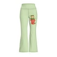 thumbnail image 4 of DISNIMO Green Frog Bell Bottoms Leggings for Kids Bell Bottoms Pants for Girls 13-14 Leggings High Waisted with Pockets for Kids Flare Leggings Girls Yoga Pants Wide Leg for Kids, 4 of 7