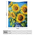 thumbnail image 3 of FCXZI Sunflowers Flannel Blanket All-Season Cozy Decorative Throw 40*50in, 3 of 7