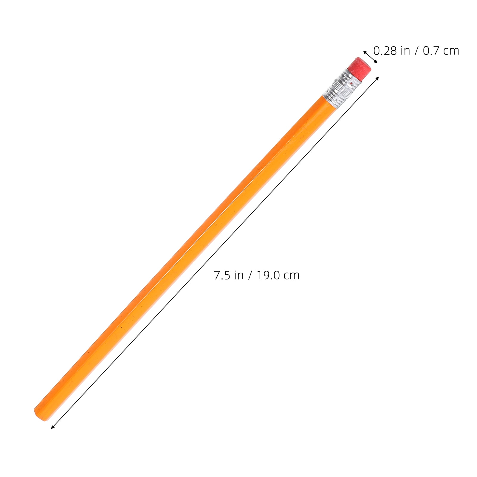 WHAMVOX Wood pencils with Erasers for Writing Use Orange Color Great for Students and Professionals 100 Pieces