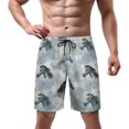 thumbnail image 2 of NICKSUN Men's Swim Trunks, Cute Print Quick Dry Summer Board Beach Shorts with Mesh Lining and Pockets, 2 of 6