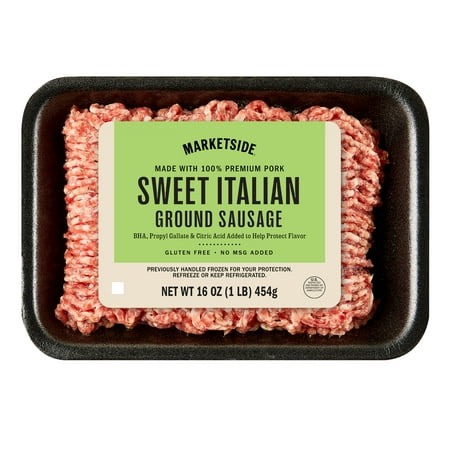 Marketside, Sweet Ground Italian Sausage, Pork, 1 lb (Fresh)