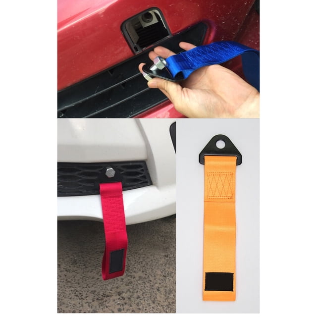 Cuerdas de remolque de alta resistencia, cuerda de remolque para coche, equipo de cuerda de tracción para coche, decoración del parachoques delantero