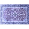 thumbnail image 1 of Ahgly Company Machine Washable Indoor Rectangle Medallion Blue Traditional Area Rugs, 3' x 5', 1 of 4