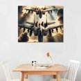 thumbnail image 2 of Nawypu F-18 Airplane Decor Aviation Canvas Wall Art Prints Hornet Strike Fighter Jet Poster Air Force Picture Plane Wall Decor Military Aircraft Framed Artwork Boys Room Bedroom Decoration, 2 of 6
