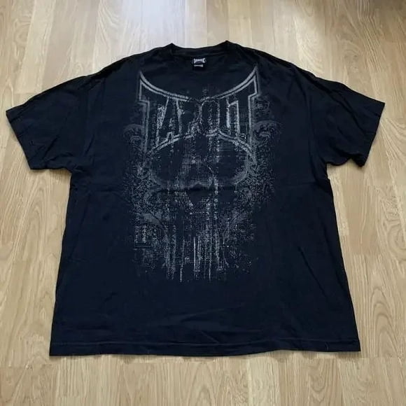 Y2K Vintage T shirt Tapout Fashion Hip Hop Round Neck Oversized T shirt Men Women Short Sleeved Gothic Clothing Tops Streetwear