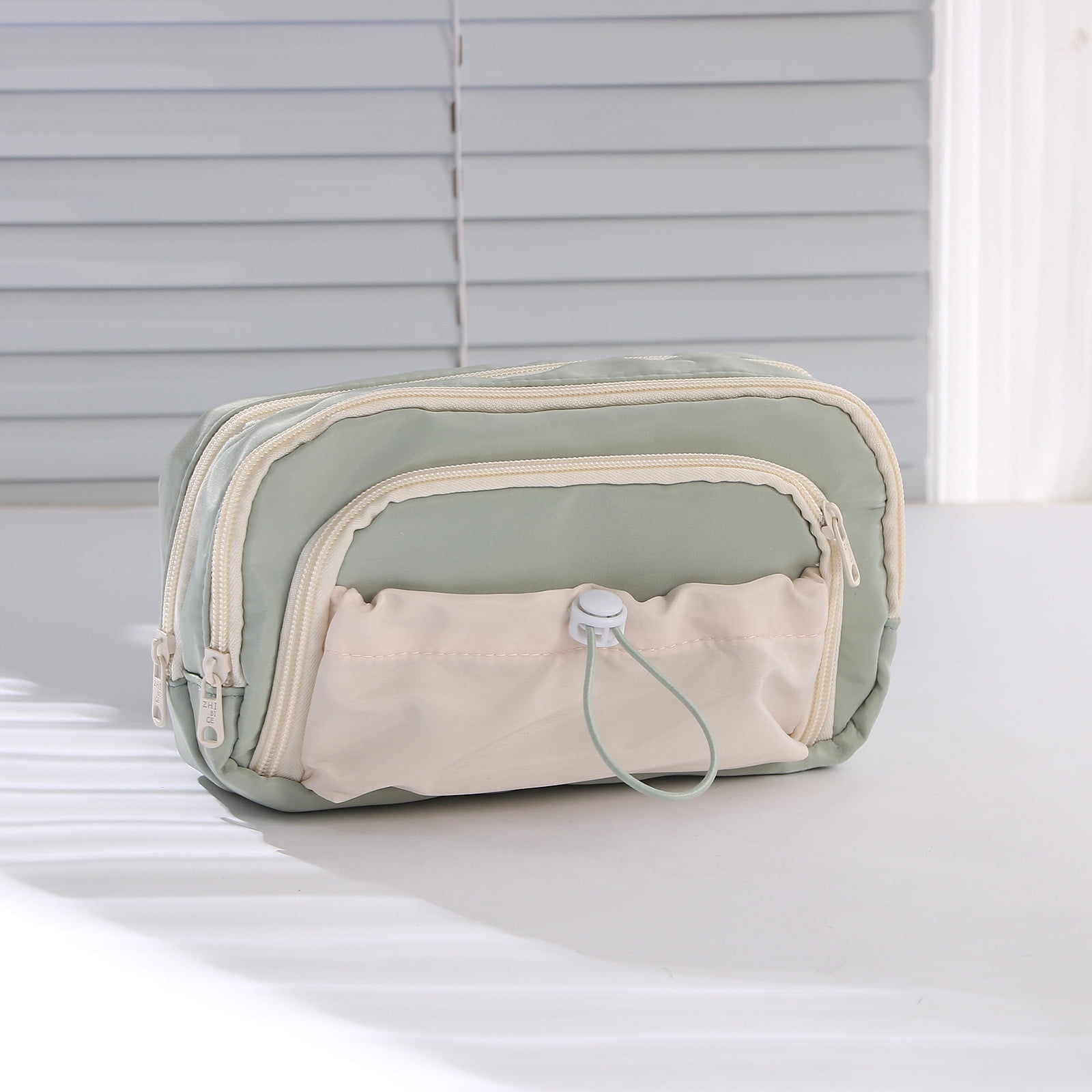 Comprar Seven Inter Portalápices Escolar Round Plus, Azul, Estuche Ovalado Con Gomas Y Bolsillo Para Bolígrafos