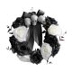 thumbnail image 1 of Guirnalda de rosas artificiales de 13,8 pulgadas, decoración de puerta delantera, corona de Halloween para pared, 1 of 5